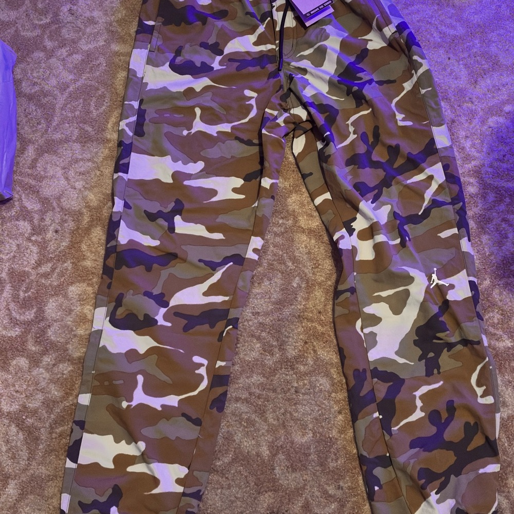 Jordan MVP camo joggers with button n zipper